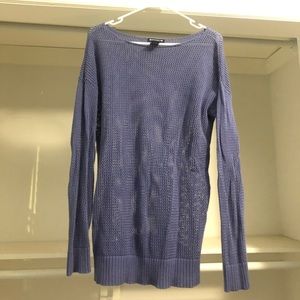 Purple Architect Top / See Threw knit Smoke Free Home 28ins long